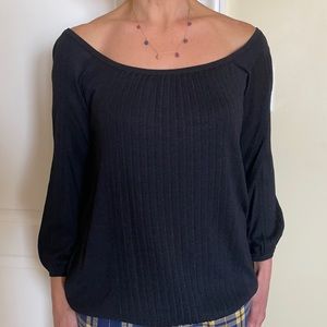 Black Club Monaco Open back top